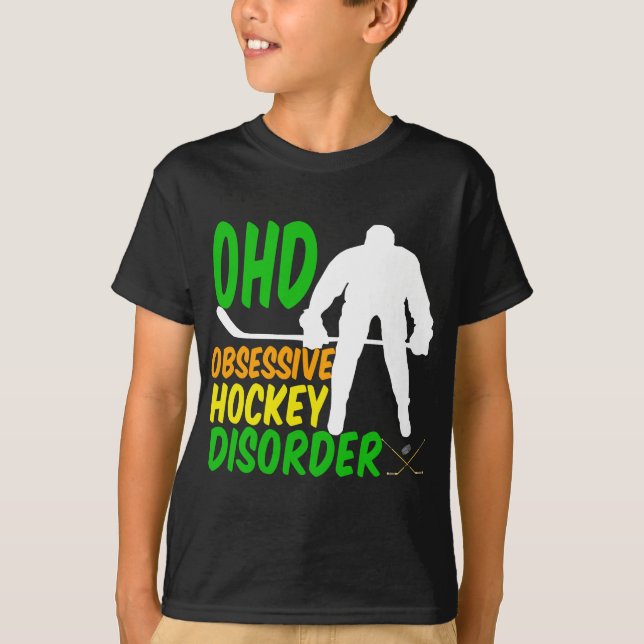 Funny Hockey Kids T-Shirt (Vorderseite)