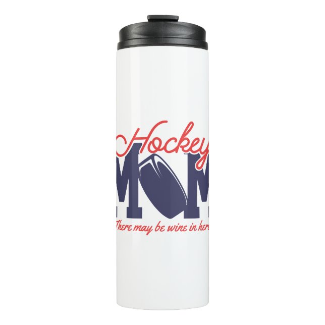 Funny Hockey-Mama Thermosbecher (Vorderseite)