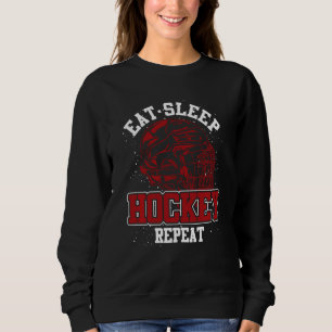 Funny Hockey Player Eishockey Goalie Hockey Sweatshirt