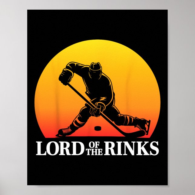 Funny Hockey Player Rink Pun  Poster (Vorne)