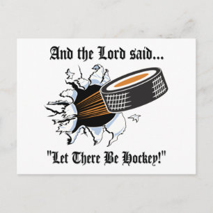 Funny Hockey Postkarte