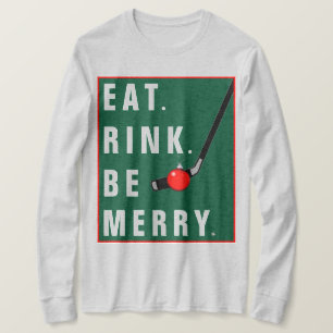Funny Hockey Weihnachtsfeiertag T-Shirt
