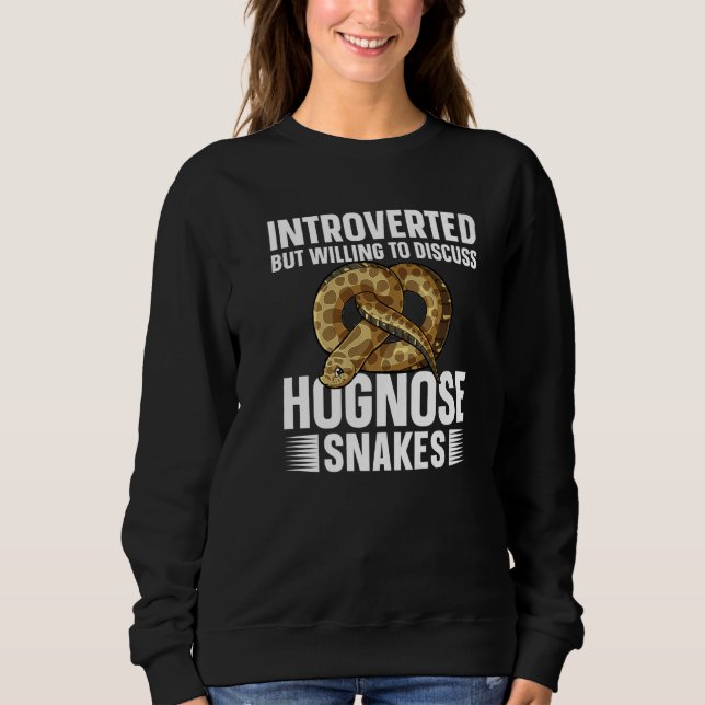 Funny Hognose Snake Western Hognose Snake Lover Pr Sweatshirt (Vorderseite)