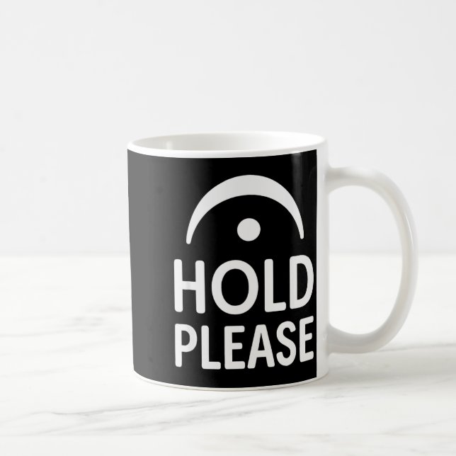 Funny Hold Please Fermata Symbol Music Theory Band Kaffeetasse (Rechts)