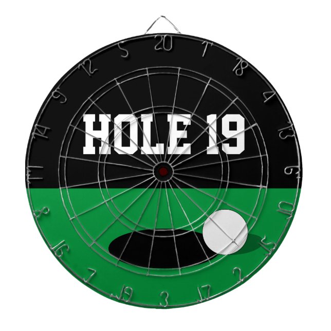 Funny hole 19 Golf Dartboard Spiel mit Zahlen Dartscheibe (vorne)