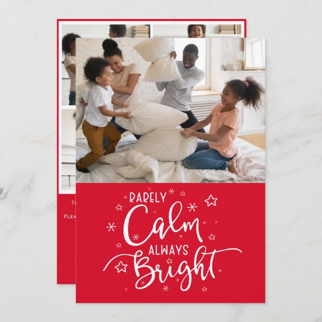 Funny Holiday 5 Foto Selten Ruhe Weihnachten (Vorne/Hinten)