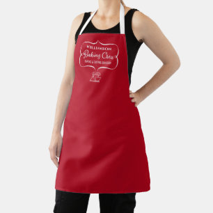 Funny Holiday Baking Familie Mit Monogramm Schürze