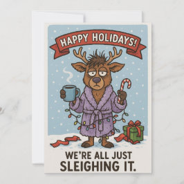 Funny Holiday Card. Feiertagskarte
