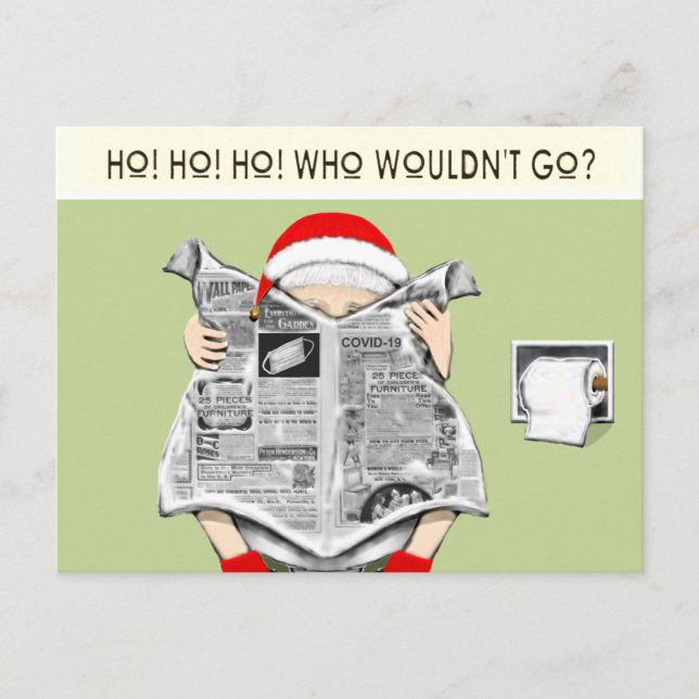 Funny Holiday Card Feiertagspostkarte (Vorderseite)