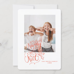 Funny Holiday Card Script Letting Naughty Nice Einladung