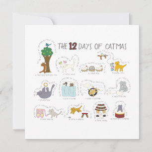 Funny Holiday Foto Card für Katzen Liebhaber Feiertagskarte