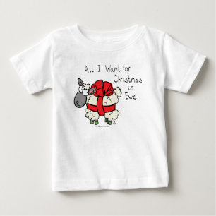 Funny Holiday Niedliche Schafe Weihnachten Cartoon Baby T-shirt