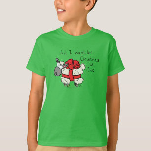 Funny Holiday Niedliche Schafe Weihnachten Cartoon T-Shirt