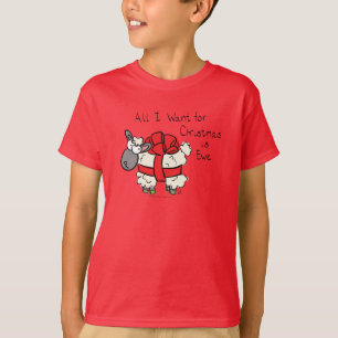 Funny Holiday Niedliche Schafe Weihnachten Cartoon T-Shirt