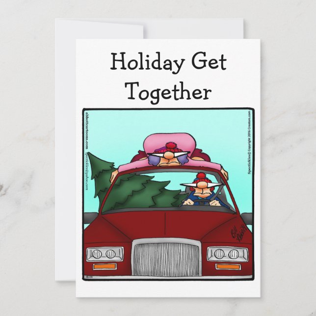 Funny Holiday Party Einladung (Vorderseite)