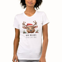 FUNNY Holiday Rentier Weihnachtsfest T - Shirt