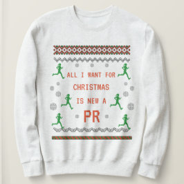Funny Holiday Runner Geschenk, Weihnachts-Running Sweatshirt