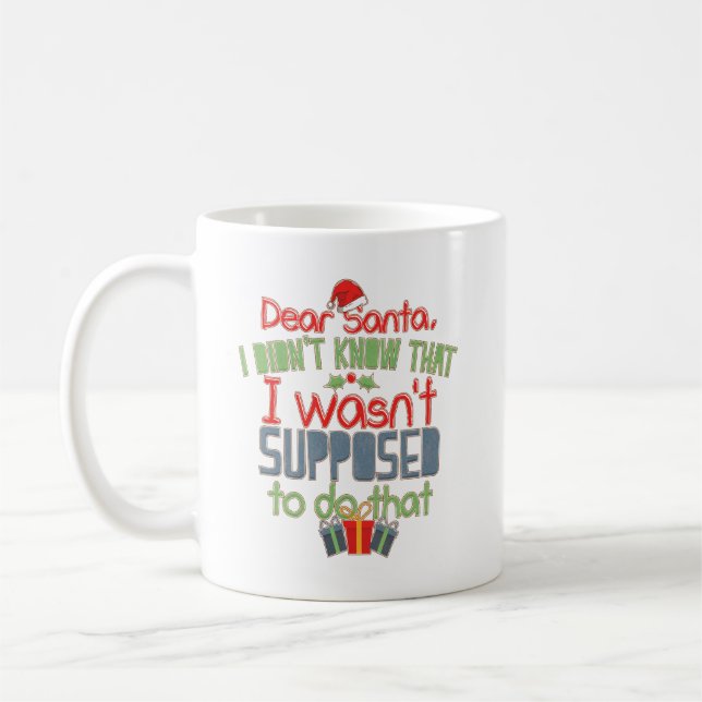 Funny Holiday Sehr geehrte Weihnachtsneuheit Kaffeetasse (Links)
