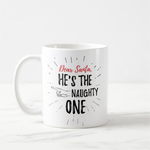 Funny Holiday Sehr geehrte Weihnachtstypografie Ni Kaffeetasse