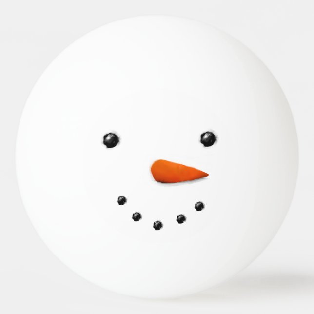 Funny Holiday Snowman Tischtennisball (Vorderseite)