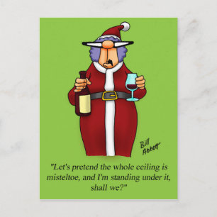 Funny Holiday Spaß Postcard Feiertagspostkarte