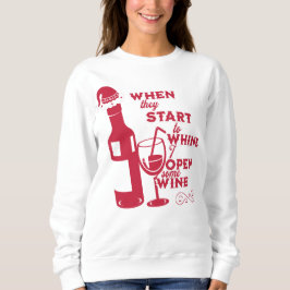 Funny Holiday Wine Club Sweatshirt