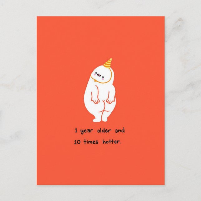 Funny holidays card, funny holiday card humorous  postkarte (Vorderseite)