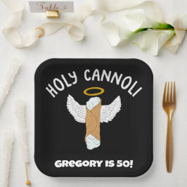 Funny Holy Cannoli Italienisches Themed Party Pappteller