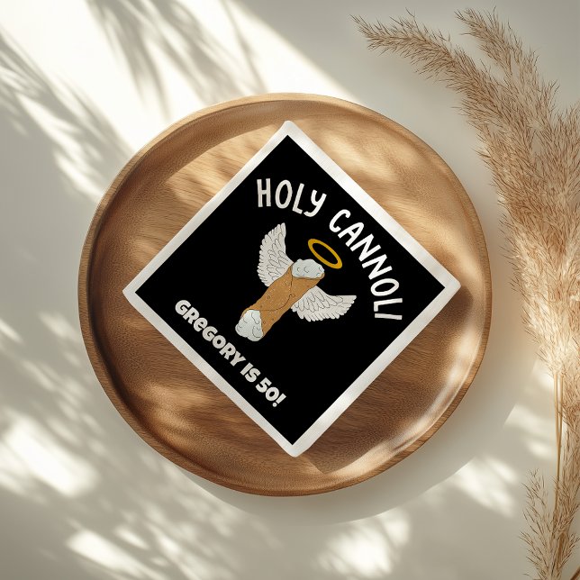 Funny Holy Cannoli Italienisches Themed Party Serviette (Von Creator hochgeladen)