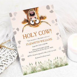 Funny Holy Cow Baby Shower Einladung