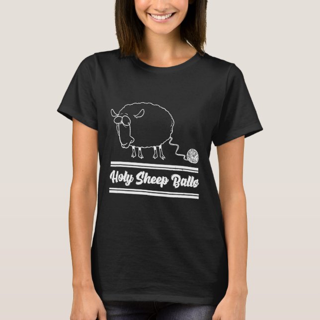 Funny Holy Sheep Balls T-Shirt (Vorderseite)