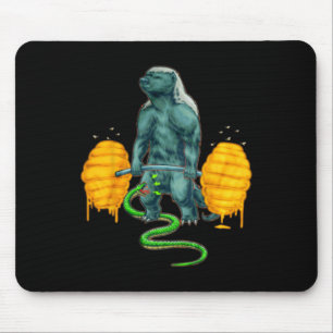 Funny Honey Badger Deadlift Weightlift Bodyb Mousepad