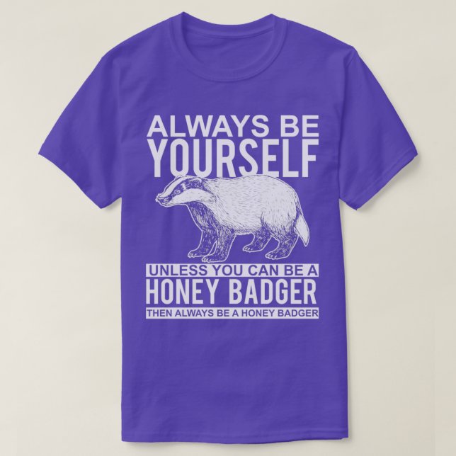 Funny Honey Badger T-Shirt (Design vorne)