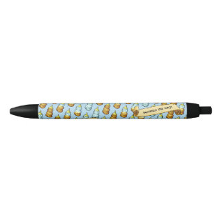 Funny Honey Bear Bottle Squeeze The Day! Pattern Kugelschreiber