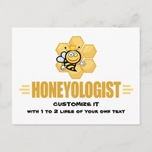 Funny Honey Bee Postkarte