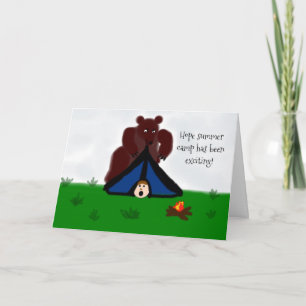 Funny "Hope you're have Fun at Camp" Gruß Ca Karte