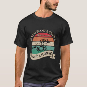 Funny Horner Owner Lover Jockey T-Shirt