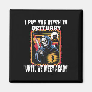 Funny Horror Grim Sensenmann Kostüm Erwachsene Män Magnet