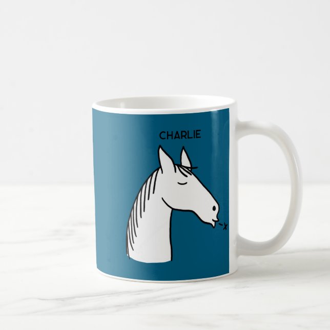 Funny Horse D  Kaffeetasse (Rechts)