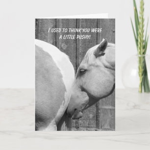 Funny Horse dankt Ihnen für die Ermutigung Dankeskarte