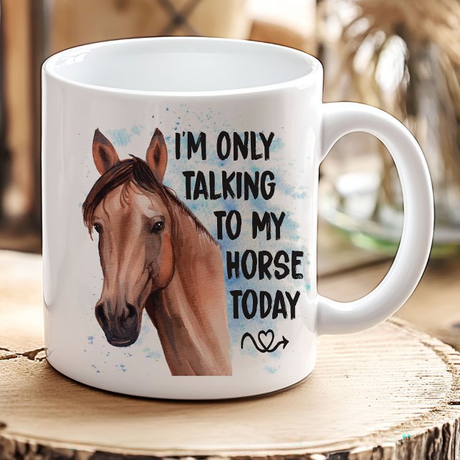 Funny Horse Lover Geschenk Western Cowgirl Reittie Kaffeetasse (Von Creator hochgeladen)