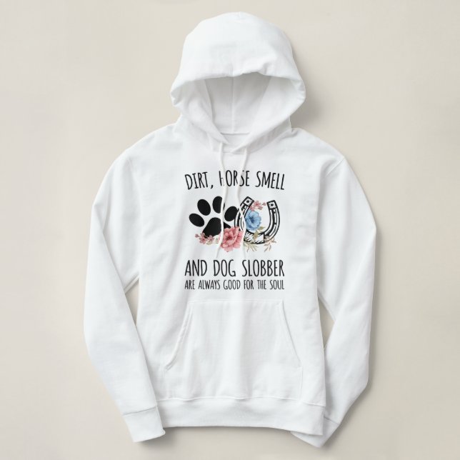 Funny Horse Lover Grafik für Damen und Herren Pfer Hoodie (Design vorne)