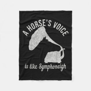 Funny Horse Lover Grafik - Reitangebot für R Fleecedecke