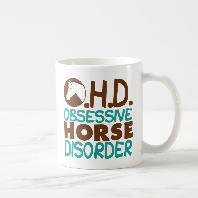 Funny Horse Lover Kaffeetasse (Rechts)