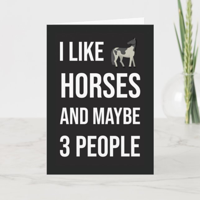 Funny Horse Owner Cards Equine Equestrian Jockey Karte (Vorderseite)