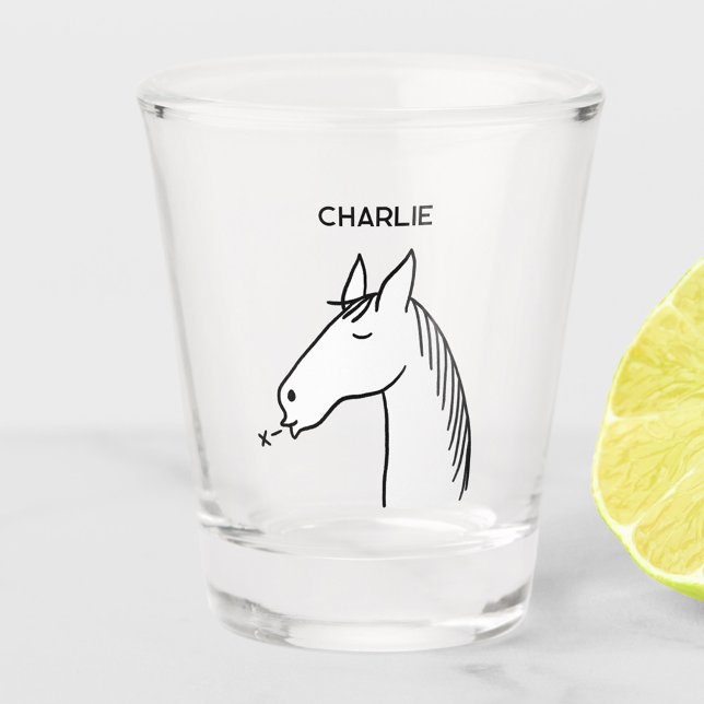 Funny Horse Personalisiert Schnapsglas (Von Creator hochgeladen)