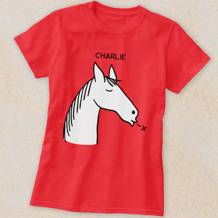 Funny Horse Personalisiert T-Shirt
