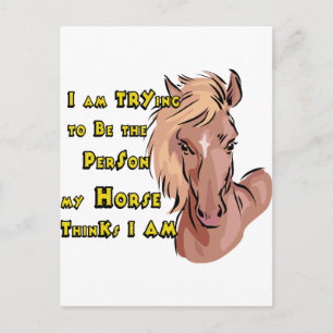 Funny Horse Postkarte