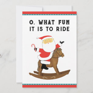Funny Horse Racing Weihnachten