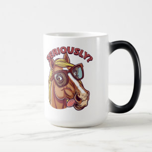 🐴 Funny Horse Tasse - "Ernsthaft!"